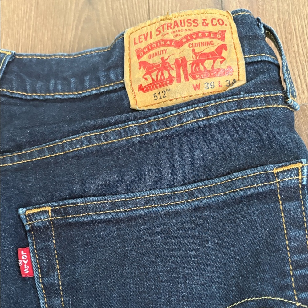 Levi's 512 Slim Taper Fit Jeans Men's 36x34 - Picture 6 of 6